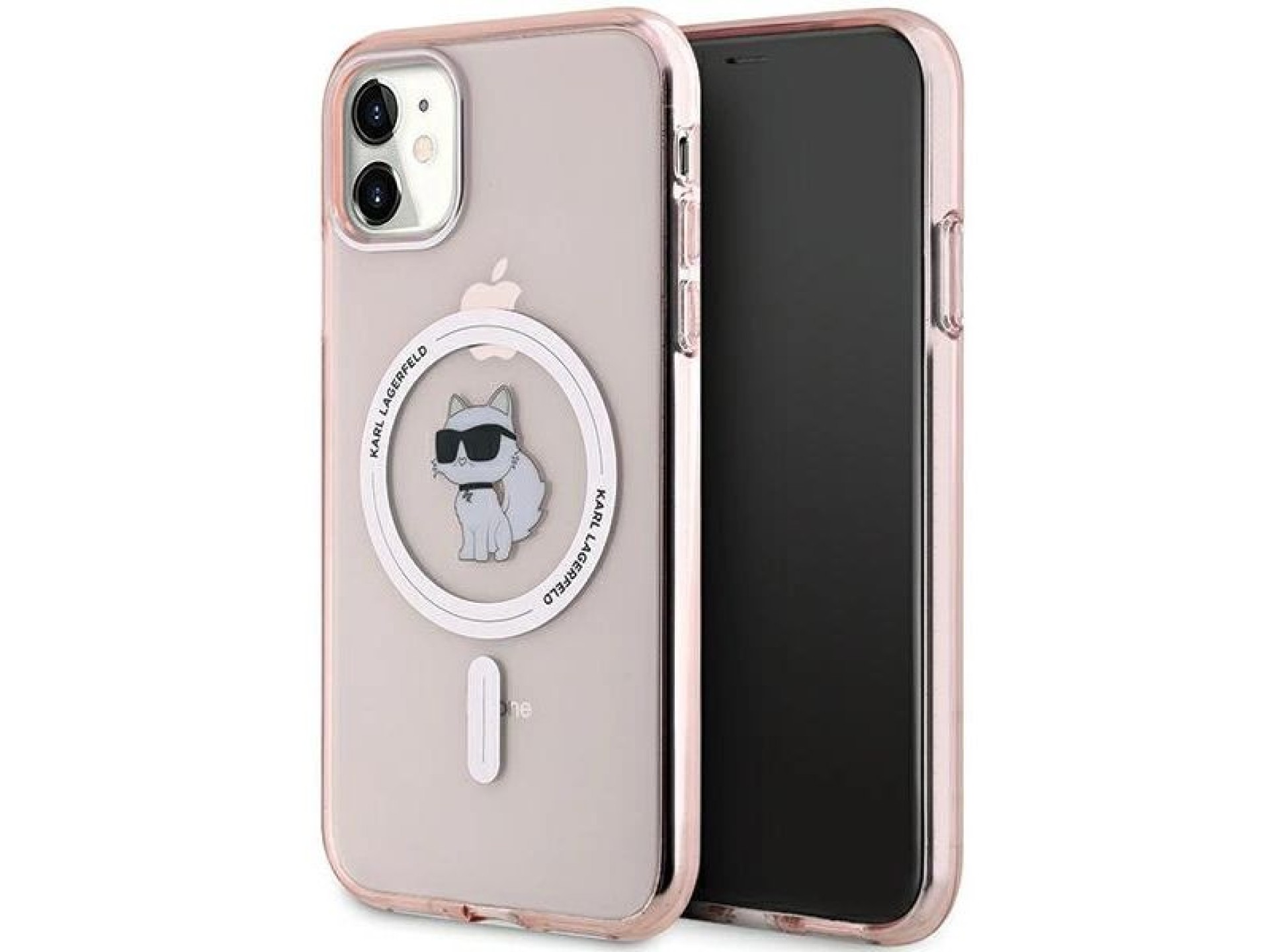 Funda Karl Lagerfeld IML Choupette MagSafe para iPhone 11 / Xr - rosa