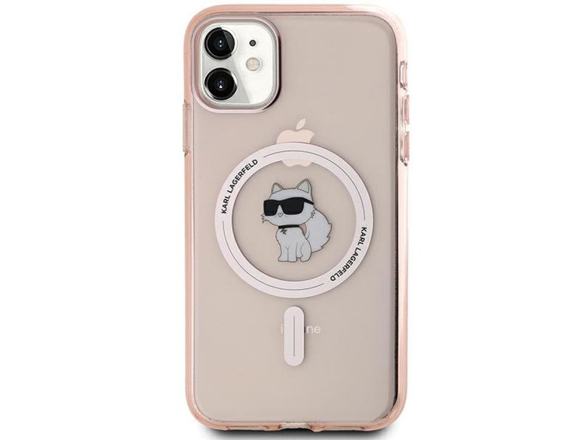 Funda Karl Lagerfeld IML Choupette MagSafe para iPhone 11 / Xr - rosa