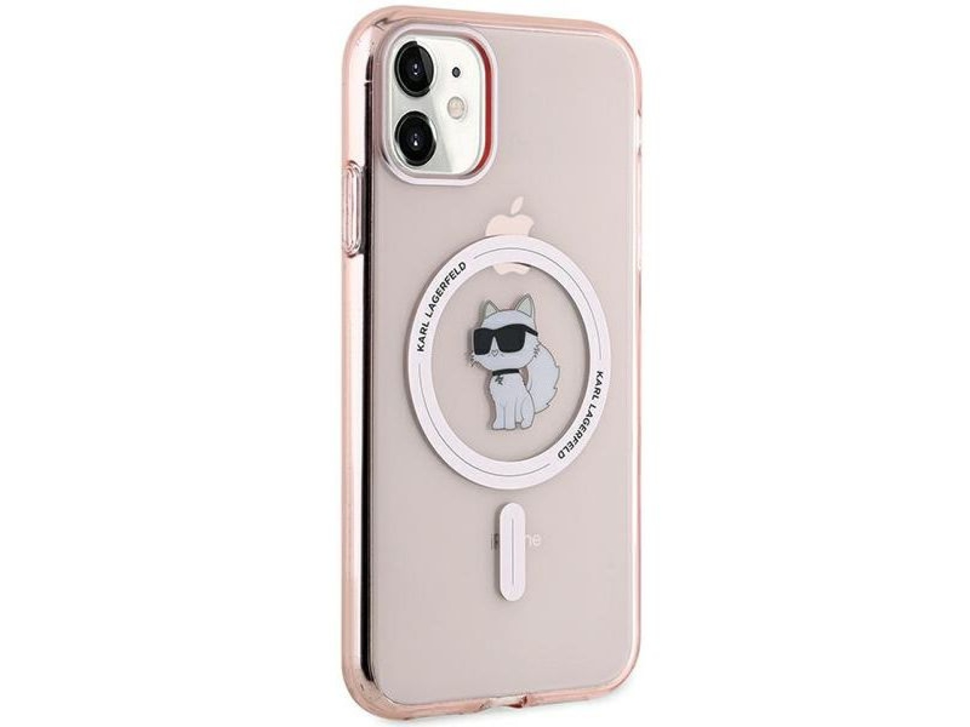 Funda Karl Lagerfeld IML Choupette MagSafe para iPhone 11 / Xr - rosa