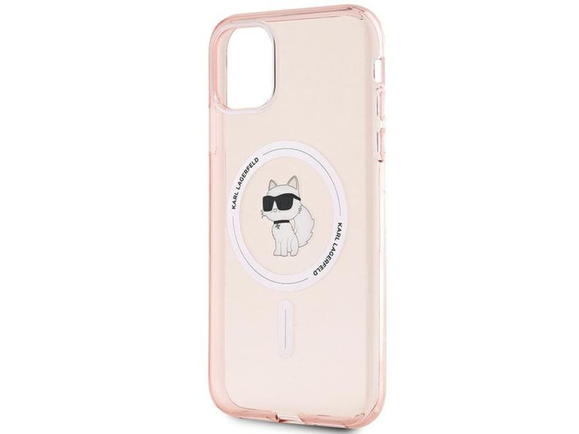 Funda Karl Lagerfeld IML Choupette MagSafe para iPhone 11 / Xr - rosa