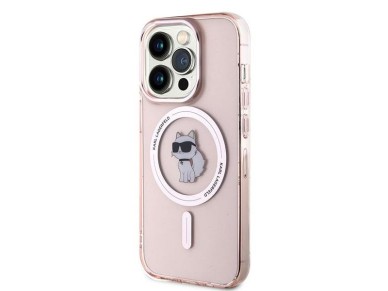Karl Lagerfeld IML Choupette MagSafe case for iPhone 14 Pro - pink Karl Lagerfeld IML Choupette MagSafe case for iPhone 14 Pro - pink