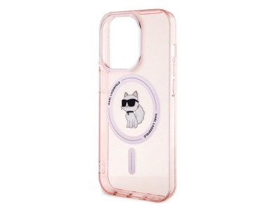 Karl Lagerfeld IML Choupette MagSafe case for iPhone 14 Pro - pink Karl Lagerfeld IML Choupette MagSafe case for iPhone 14 Pro - pink