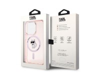Karl Lagerfeld IML Choupette MagSafe case for iPhone 14 Pro Max - pink Karl Lagerfeld IML Choupette MagSafe case for iPhone 14 Pro Max - pink