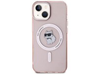 Funda Karl Lagerfeld IML Choupette MagSafe para iPhone 15 - rosa Funda Karl Lagerfeld IML Choupette MagSafe para iPhone 15 - rosa