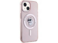 Funda Karl Lagerfeld IML Choupette MagSafe para iPhone 15 - rosa Funda Karl Lagerfeld IML Choupette MagSafe para iPhone 15 - rosa