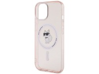 Funda Karl Lagerfeld IML Choupette MagSafe para iPhone 15 - rosa Funda Karl Lagerfeld IML Choupette MagSafe para iPhone 15 - rosa