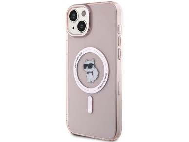 Karl Lagerfeld IML Choupette MagSafe case for iPhone 15 Plus - pink Karl Lagerfeld IML Choupette MagSafe case for iPhone 15 Plus - pink