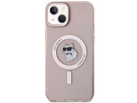 Capa Karl Lagerfeld IML Choupette MagSafe para iPhone 15 Plus - rosa Capa Karl Lagerfeld IML Choupette MagSafe para iPhone 15 Plus - rosa