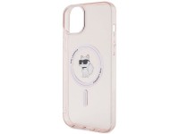 Capa Karl Lagerfeld IML Choupette MagSafe para iPhone 15 Plus - rosa Capa Karl Lagerfeld IML Choupette MagSafe para iPhone 15 Plus - rosa