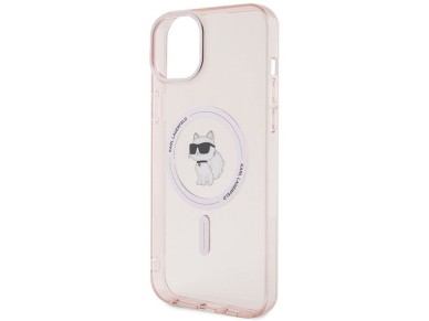 Karl Lagerfeld IML Choupette MagSafe case for iPhone 15 Plus - pink Karl Lagerfeld IML Choupette MagSafe case for iPhone 15 Plus - pink