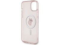 Capa Karl Lagerfeld IML Choupette MagSafe para iPhone 15 Plus - rosa Capa Karl Lagerfeld IML Choupette MagSafe para iPhone 15 Plus - rosa