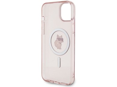 Karl Lagerfeld IML Choupette MagSafe case for iPhone 15 Plus - pink Karl Lagerfeld IML Choupette MagSafe case for iPhone 15 Plus - pink