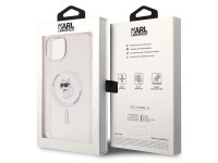 Capa Karl Lagerfeld IML Choupette MagSafe para iPhone 15 Plus - rosa Capa Karl Lagerfeld IML Choupette MagSafe para iPhone 15 Plus - rosa