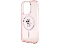 Karl Lagerfeld IML Choupette MagSafe case for iPhone 15 Pro - pink Karl Lagerfeld IML Choupette MagSafe case for iPhone 15 Pro - pink