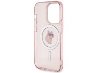 Karl Lagerfeld IML Choupette MagSafe case for iPhone 15 Pro - pink Karl Lagerfeld IML Choupette MagSafe case for iPhone 15 Pro - pink