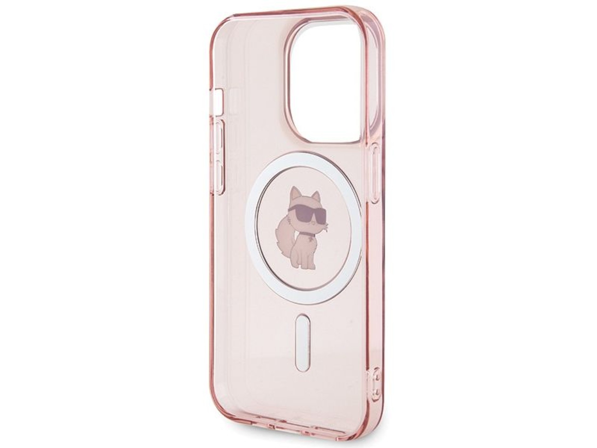 Karl Lagerfeld IML Choupette MagSafe case for iPhone 15 Pro - pink