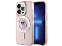 Capa Karl Lagerfeld IML Choupette MagSafe para iPhone 15 Pro Max - rosa