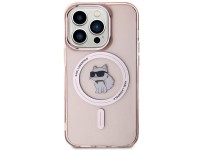 Capa Karl Lagerfeld IML Choupette MagSafe para iPhone 15 Pro Max - rosa Capa Karl Lagerfeld IML Choupette MagSafe para iPhone 15 Pro Max - rosa