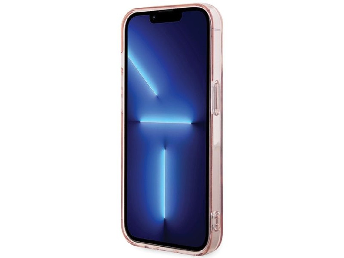 Capa Karl Lagerfeld IML Choupette MagSafe para iPhone 15 Pro Max - rosa