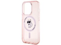 Capa Karl Lagerfeld IML Choupette MagSafe para iPhone 15 Pro Max - rosa Capa Karl Lagerfeld IML Choupette MagSafe para iPhone 15 Pro Max - rosa