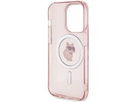 Karl Lagerfeld IML Choupette MagSafe case for iPhone 15 Pro Max - pink