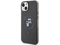 Karl Lagerfeld Karl&Choupette Glitter MagSafe case for iPhone 15 - black Karl Lagerfeld Karl&Choupette Glitter MagSafe case for iPhone 15 - black