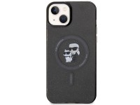 Karl Lagerfeld Karl&Choupette Glitter MagSafe case for iPhone 15 - black Karl Lagerfeld Karl&Choupette Glitter MagSafe case for iPhone 15 - black