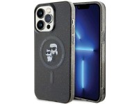 Funda Karl Lagerfeld Karl&Choupette Glitter MagSafe para iPhone 15 Pro Max - negra Funda Karl Lagerfeld Karl&Choupette Glitter MagSafe para iPhone 15 Pro Max - negra