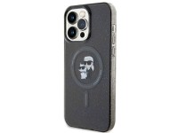 Funda Karl Lagerfeld Karl&Choupette Glitter MagSafe para iPhone 15 Pro Max - negra Funda Karl Lagerfeld Karl&Choupette Glitter MagSafe para iPhone 15 Pro Max - negra