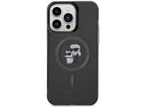 Funda Karl Lagerfeld Karl&Choupette Glitter MagSafe para iPhone 15 Pro Max - negra Funda Karl Lagerfeld Karl&Choupette Glitter MagSafe para iPhone 15 Pro Max - negra