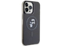 Funda Karl Lagerfeld Karl&Choupette Glitter MagSafe para iPhone 15 Pro Max - negra Funda Karl Lagerfeld Karl&Choupette Glitter MagSafe para iPhone 15 Pro Max - negra