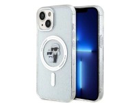Karl Lagerfeld Karl&Choupette Glitter MagSafe case for iPhone 15 Plus - transparent Karl Lagerfeld Karl&Choupette Glitter MagSafe case for iPhone 15 Plus - transparent
