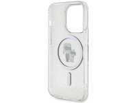 Capa MagSafe Karl Lagerfeld Karl&Choupette com glitter para iPhone 15 Pro - transparente Capa MagSafe Karl Lagerfeld Karl&Choupette com glitter para iPhone 15 Pro - transparente