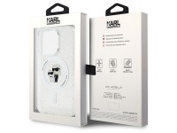 Capa MagSafe Karl Lagerfeld Karl&Choupette com glitter para iPhone 15 Pro - transparente Capa MagSafe Karl Lagerfeld Karl&Choupette com glitter para iPhone 15 Pro - transparente