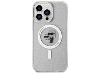 Capa Karl Lagerfeld Karl&Choupette Glitter MagSafe para iPhone 15 Pro Max - transparente Capa Karl Lagerfeld Karl&Choupette Glitter MagSafe para iPhone 15 Pro Max - transparente