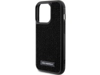 Karl Lagerfeld Rhinestone Logo Metal Plate case for iPhone 15 Pro - black Karl Lagerfeld Rhinestone Logo Metal Plate case for iPhone 15 Pro - black