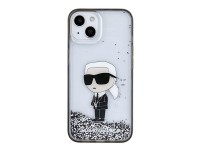 Karl Lagerfeld KLHCP15SLKKNSK iPhone 15 6.1" Funda rígida transparente Liquid Glitter Ikonik Karl Lagerfeld KLHCP15SLKKNSK iPhone 15 6.1" Funda rígida transparente Liquid Glitter Ikonik