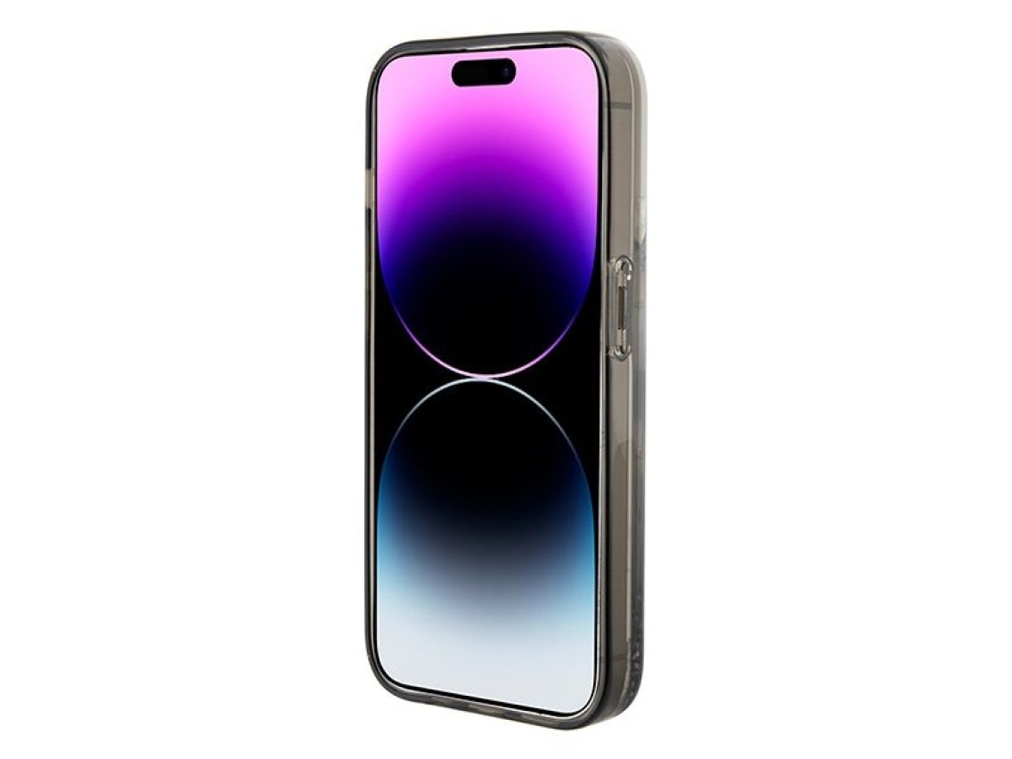 Karl Lagerfeld KLHCP15SLKKNSK iPhone 15 6.1" Funda rígida transparente Liquid Glitter Ikonik