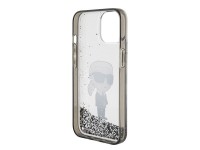 Karl Lagerfeld KLHCP15SLKKNSK iPhone 15 6.1" Funda rígida transparente Liquid Glitter Ikonik Karl Lagerfeld KLHCP15SLKKNSK iPhone 15 6.1" Funda rígida transparente Liquid Glitter Ikonik