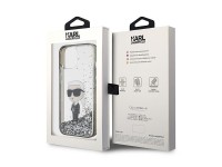 Karl Lagerfeld KLHCP15SLKKNSK iPhone 15 6.1" Funda rígida transparente Liquid Glitter Ikonik Karl Lagerfeld KLHCP15SLKKNSK iPhone 15 6.1" Funda rígida transparente Liquid Glitter Ikonik