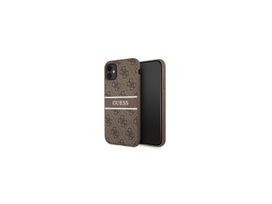 Guess 4G Stripe case for iPhone 11 / Xr 6.1" - brown Guess 4G Stripe case for iPhone 11 / Xr 6.1" - brown