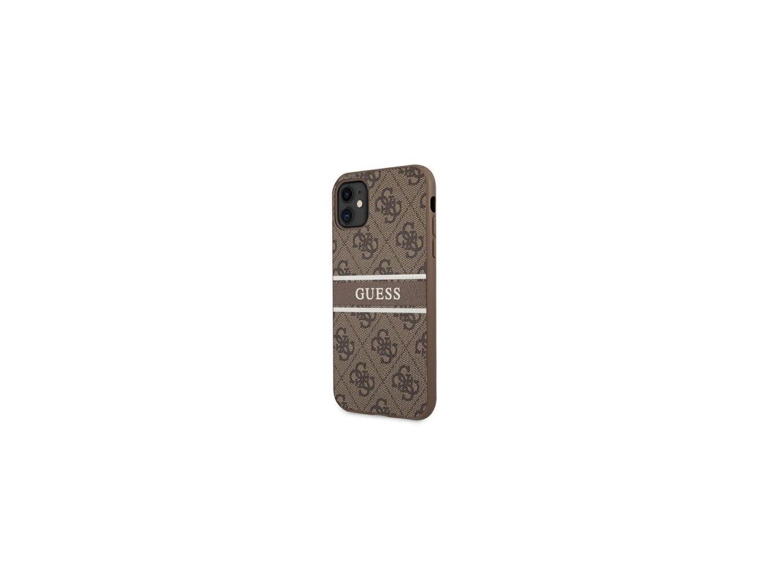 Funda Guess 4G Stripe para iPhone 11 / Xr de 6,1" - marrón