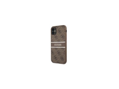 Guess 4G Stripe case for iPhone 11 / Xr 6.1" - brown Guess 4G Stripe case for iPhone 11 / Xr 6.1" - brown