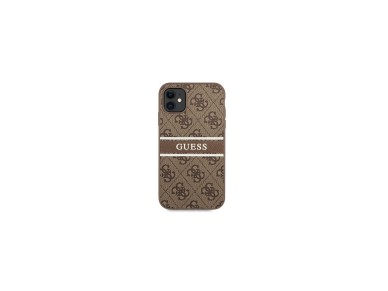 Guess 4G Stripe case for iPhone 11 / Xr 6.1" - brown Guess 4G Stripe case for iPhone 11 / Xr 6.1" - brown