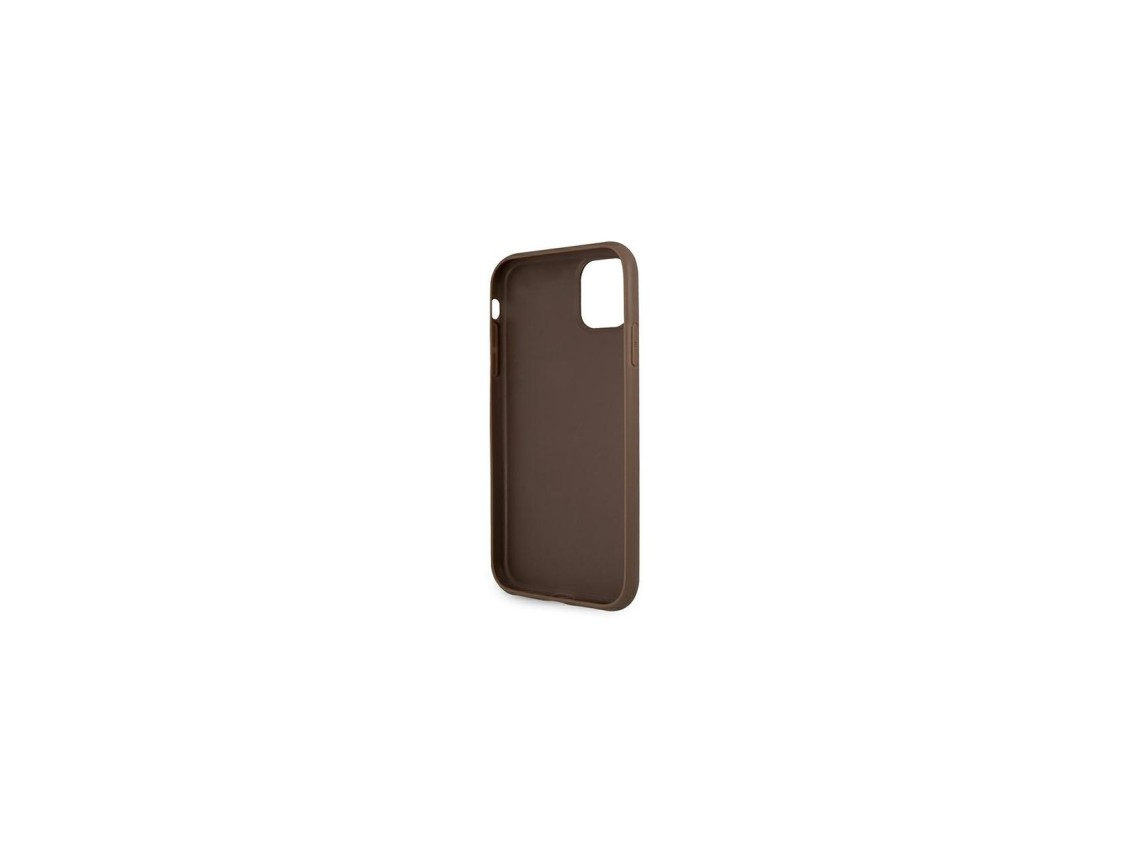 Funda Guess 4G Stripe para iPhone 11 / Xr de 6,1" - marrón