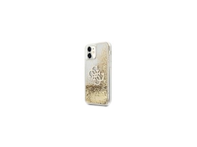 Capa Guess 4G Big Liquid Glitter para iPhone 11 6.1" / Xr - dourada Capa Guess 4G Big Liquid Glitter para iPhone 11 6.1" / Xr - dourada