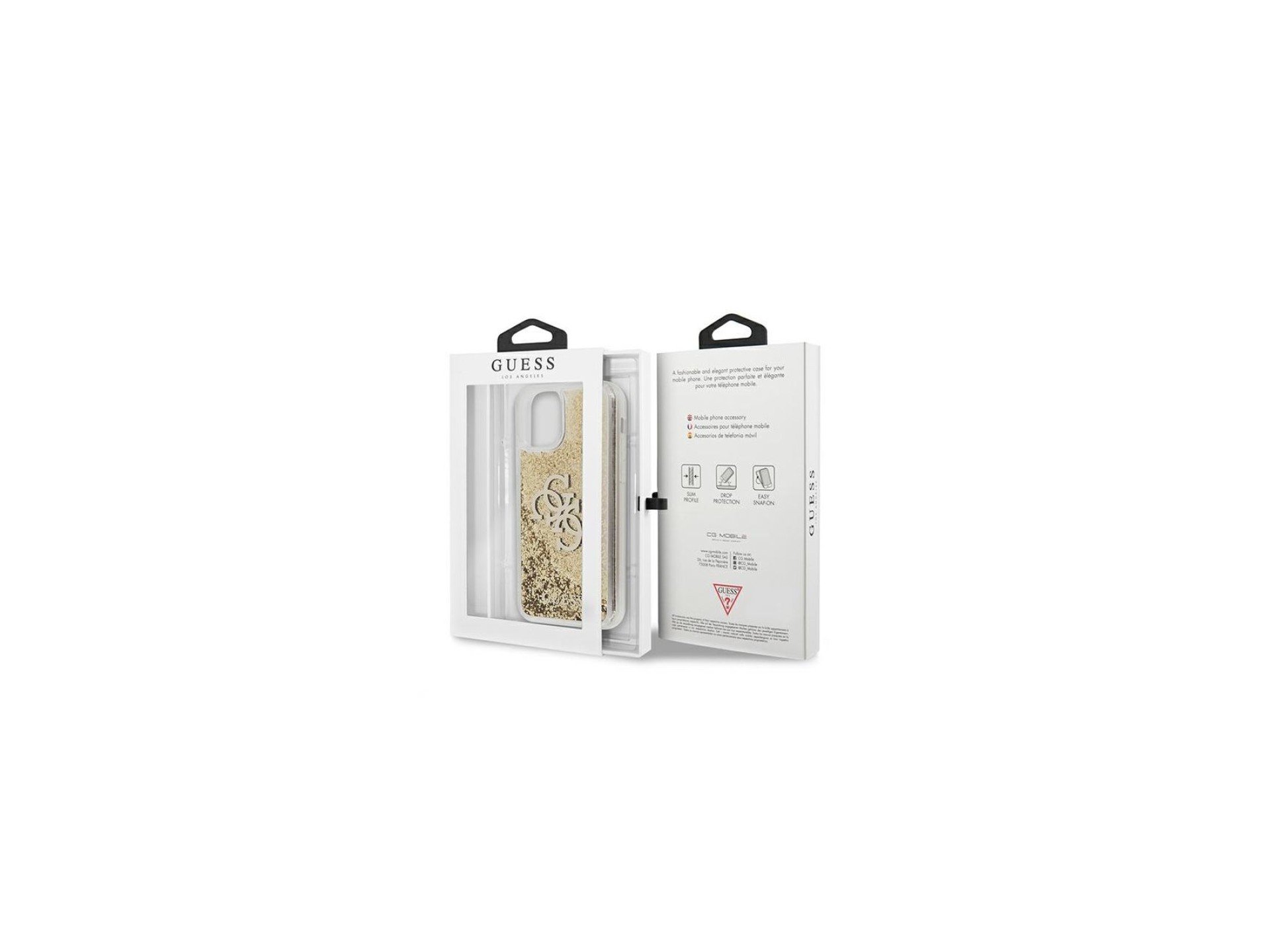 Capa Guess 4G Big Liquid Glitter para iPhone 11 6.1