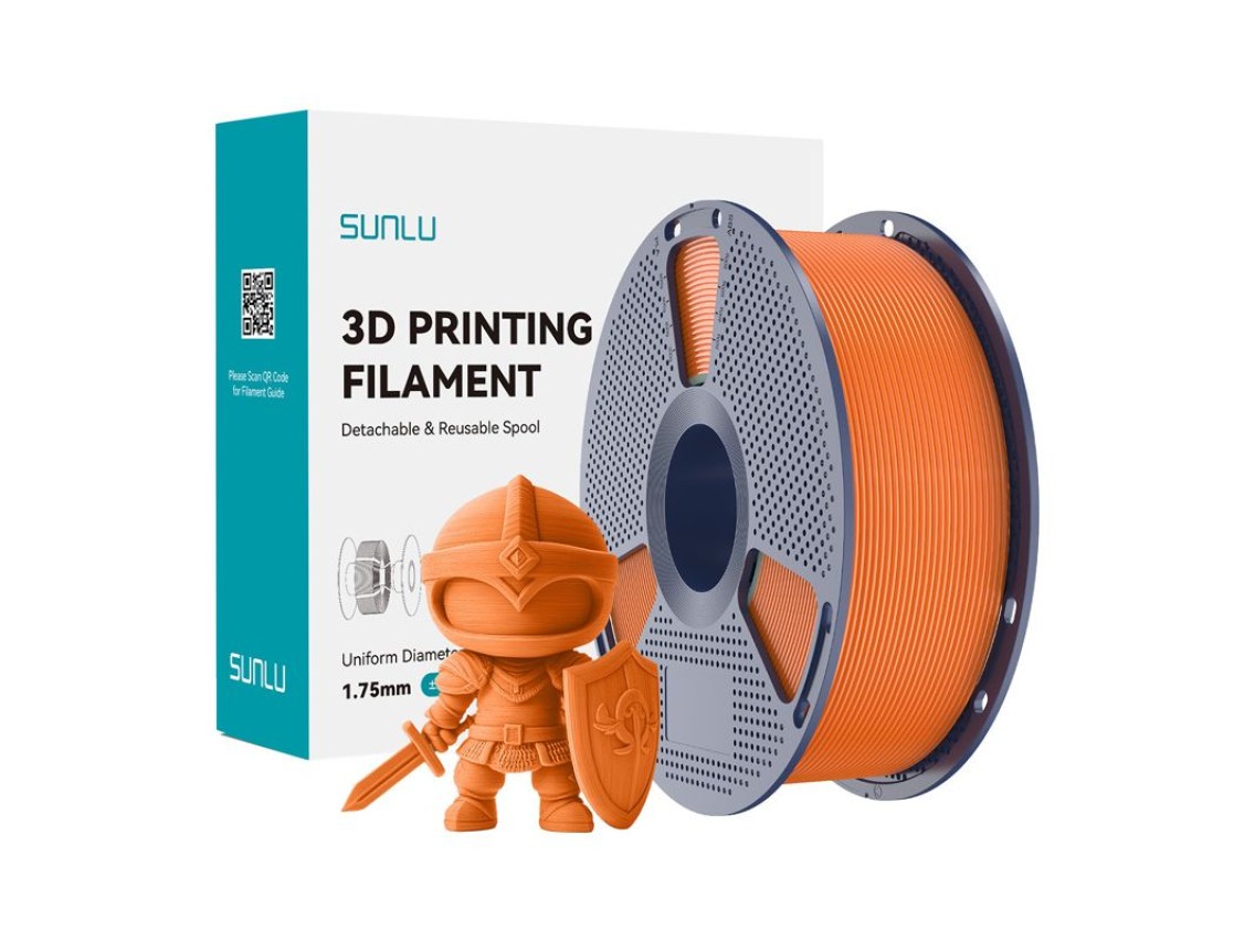 Filamento Sunlu PLA+ (Laranja Ensolarado)