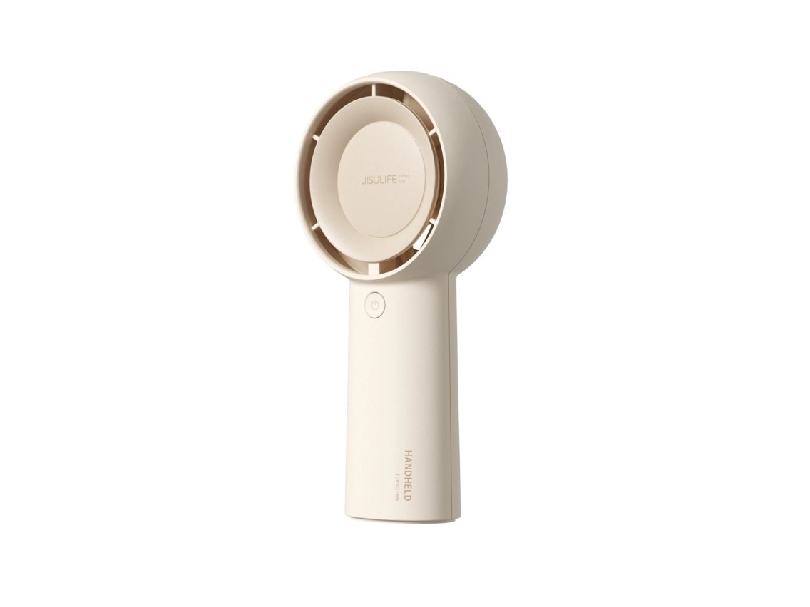 Ventilador portátil Jisulife Life5 Plus de 4000 mAh, mini ventilador USB - Beige