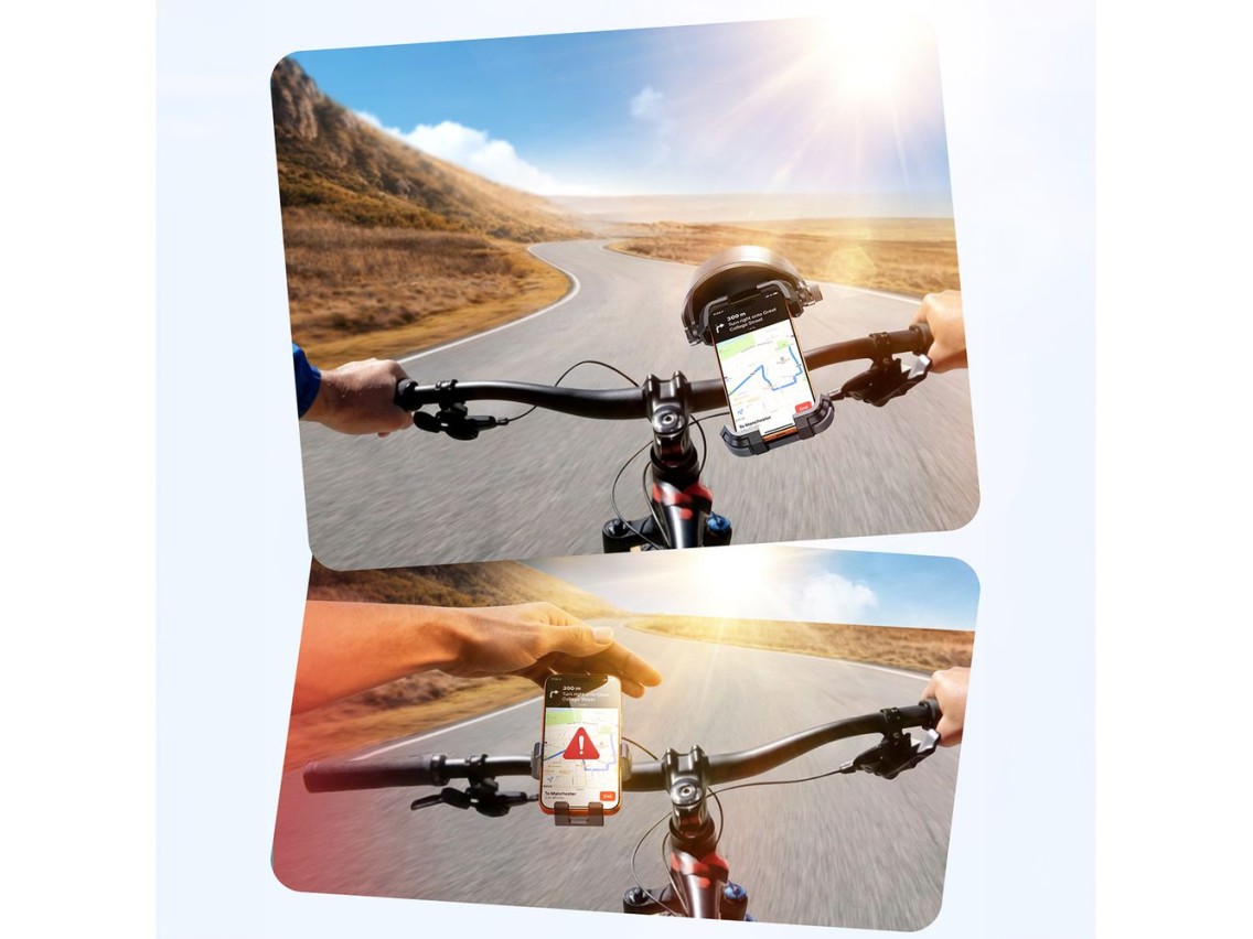 Suporte para bicicleta Joyroom JR-ZS528 com viseira solar - Preto